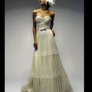 Melissa Sweet Fern Wedding Dress STUNNING